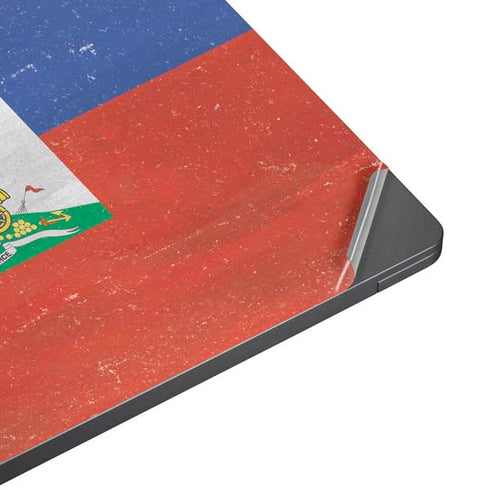 Haitian Flag Distressed Surface Laptop 7 13.8in Skin